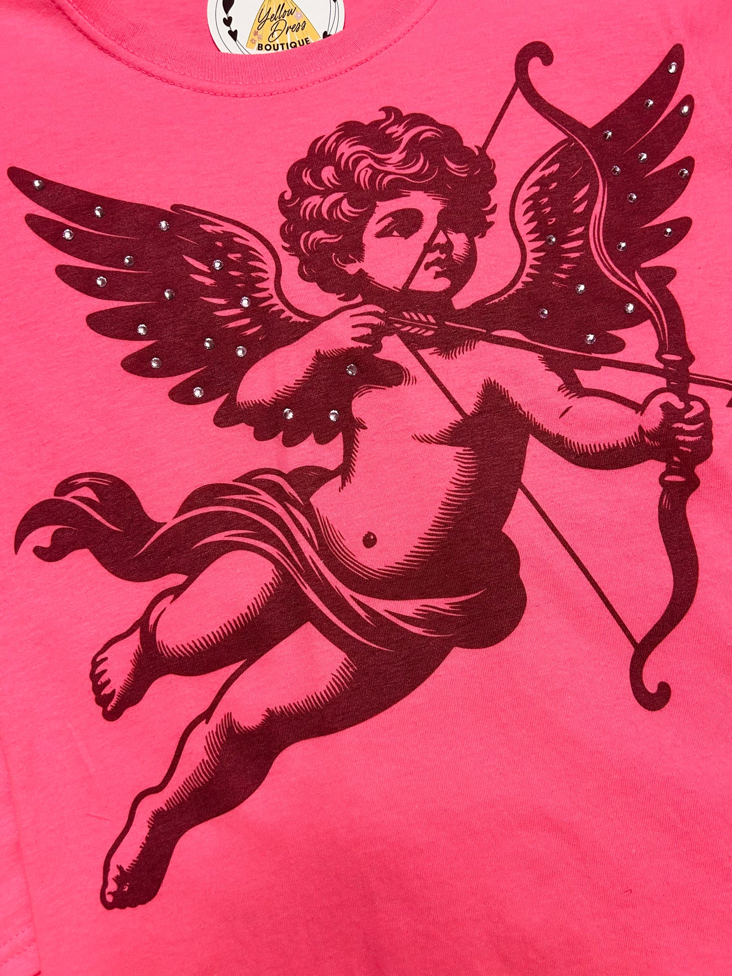 Cupid Rhinestone Mommy & Me Tee