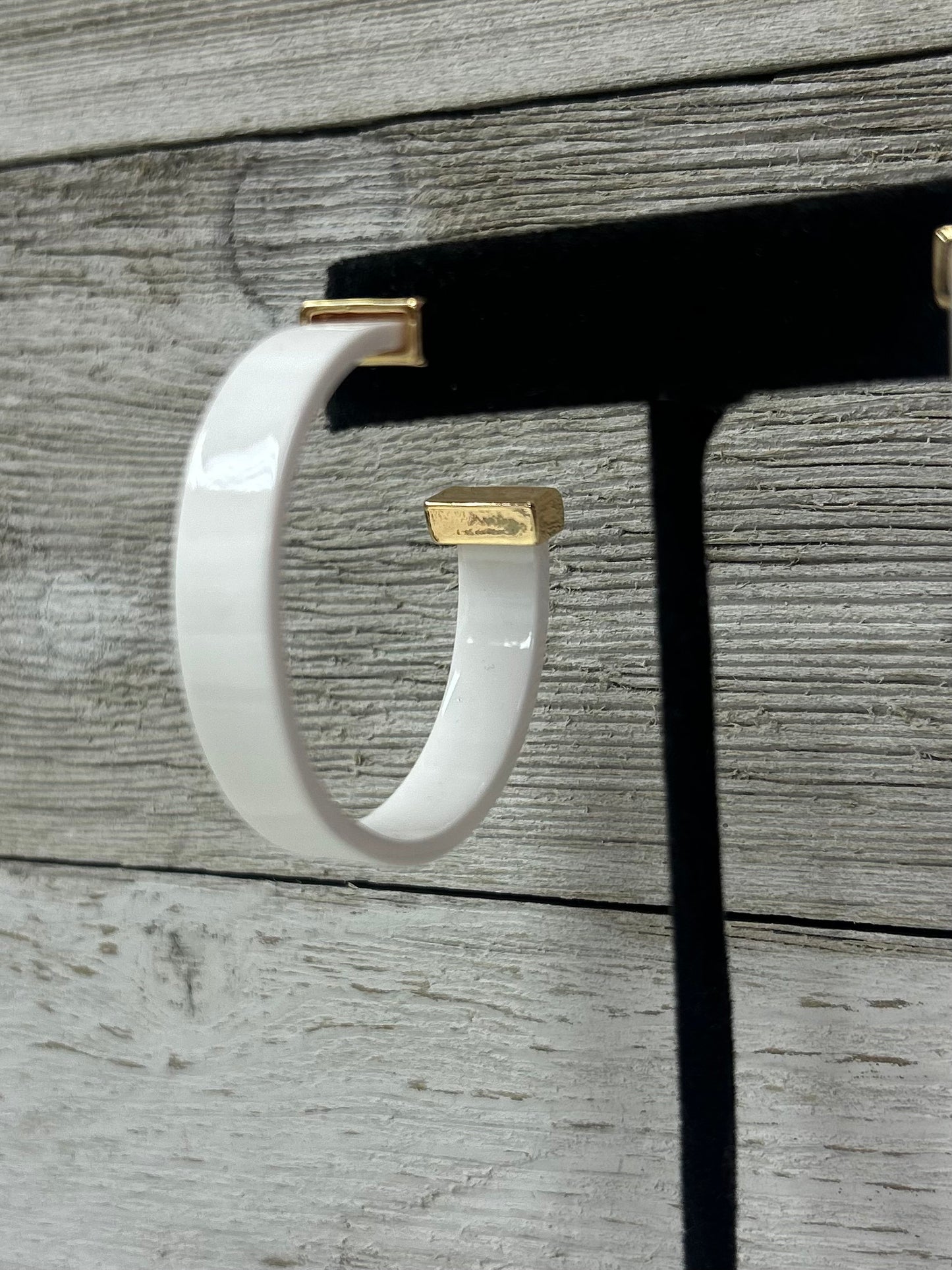 Acrylic & Gold Hoop