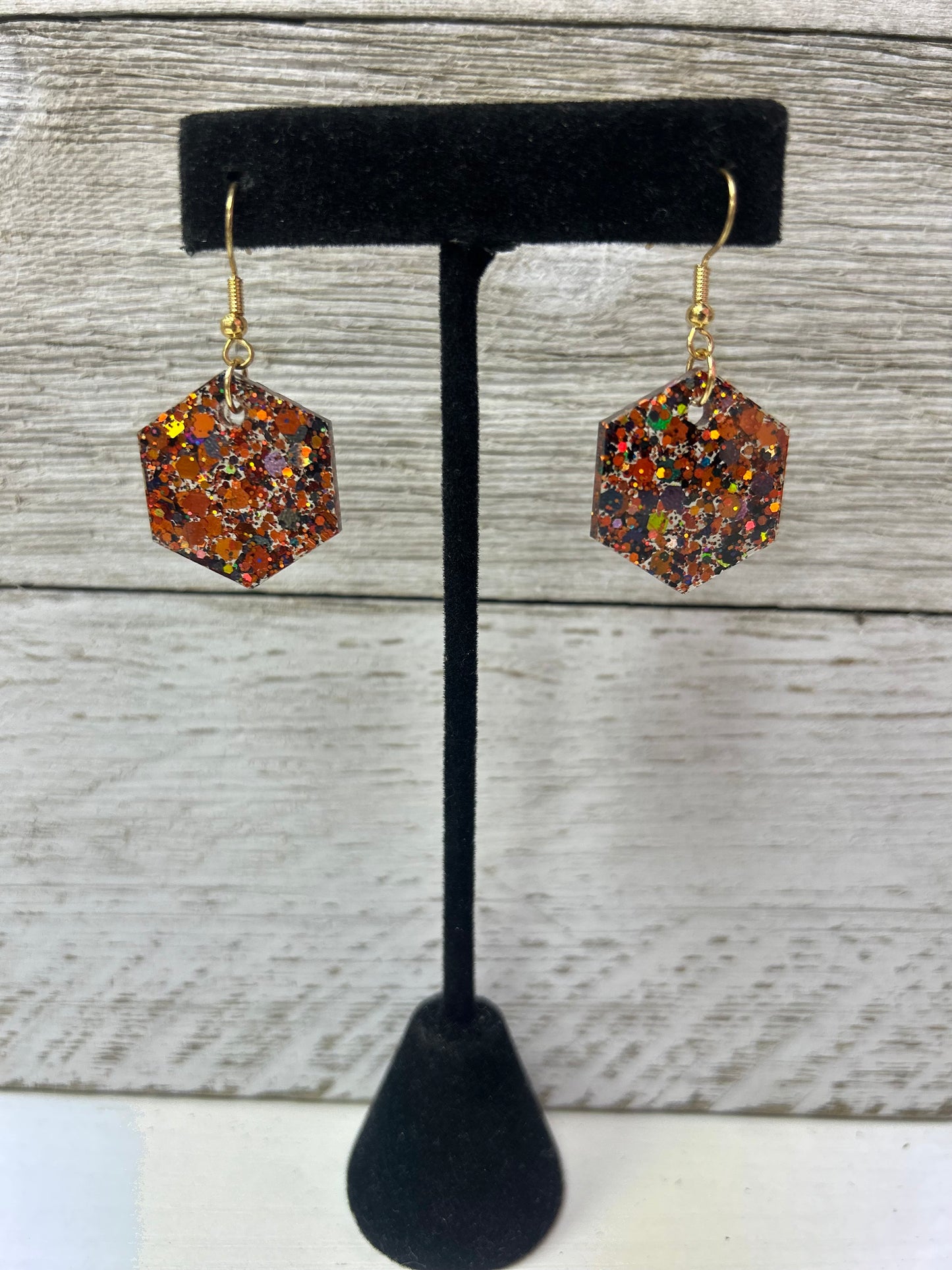 Autumn Mix Resin Earrings