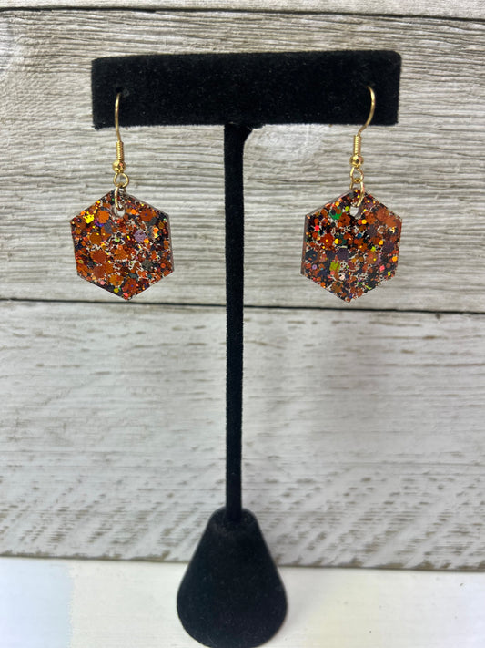 Autumn Mix Resin Earrings