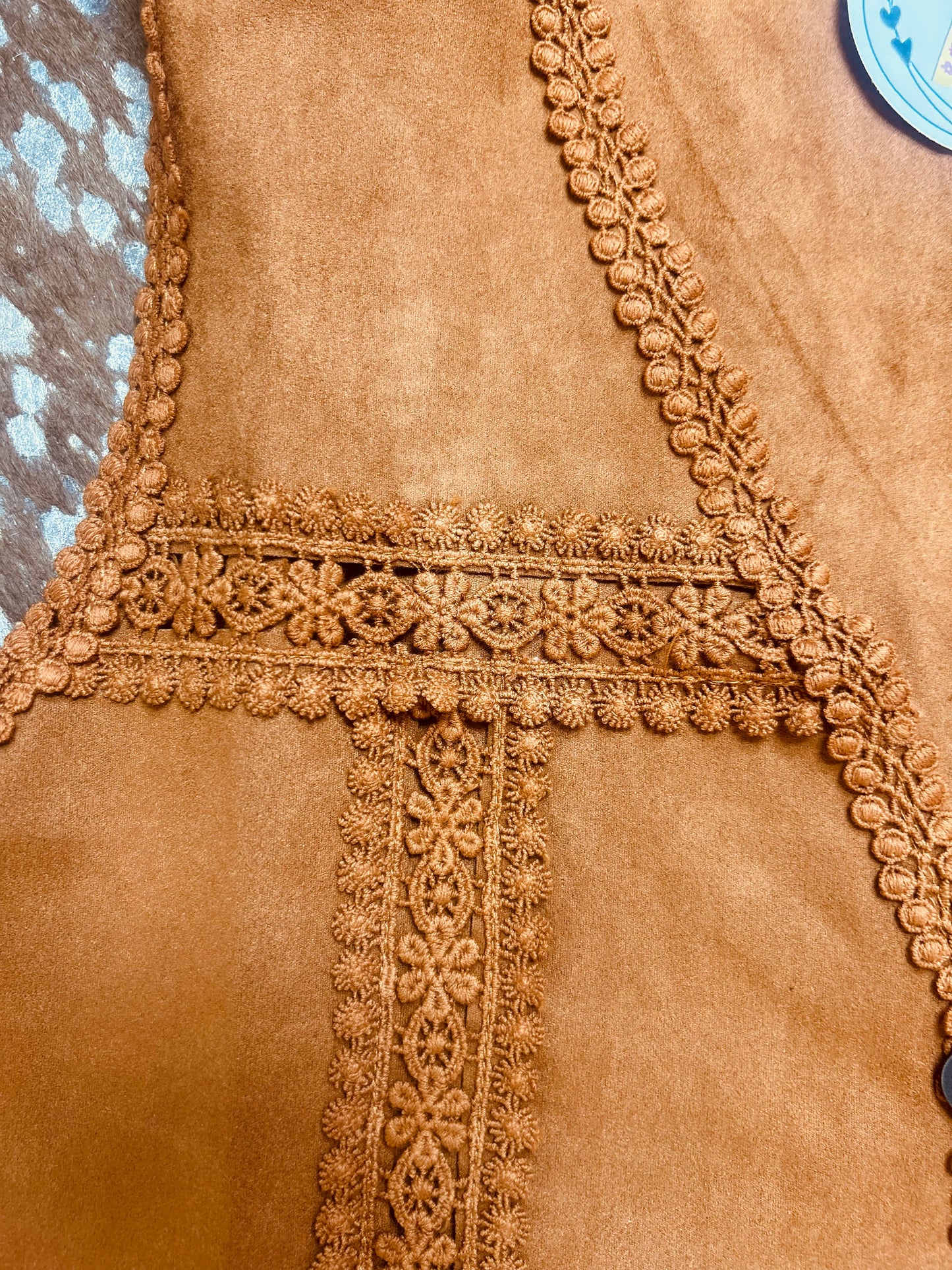 Suede Camel Vest