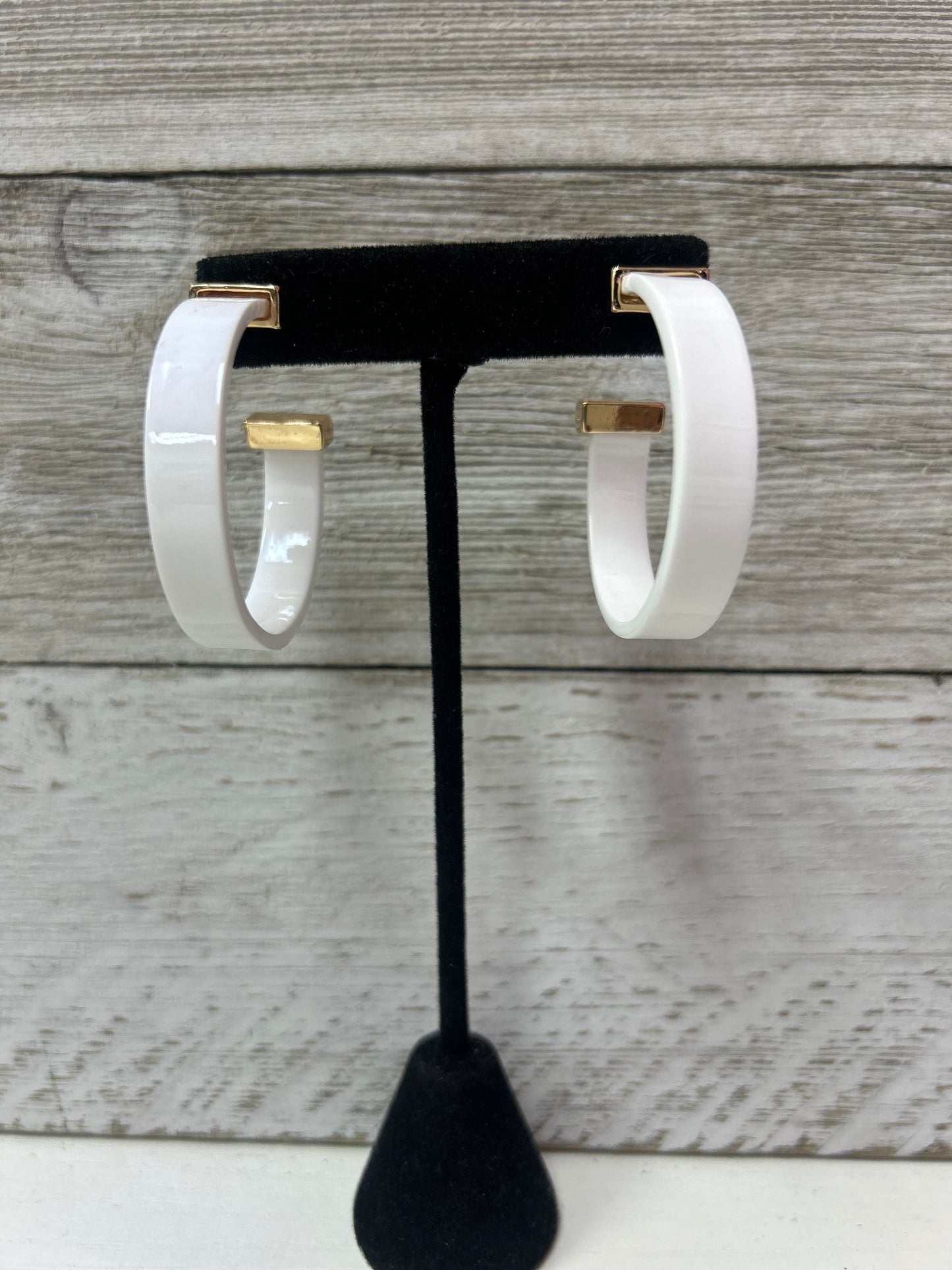Acrylic & Gold Hoop