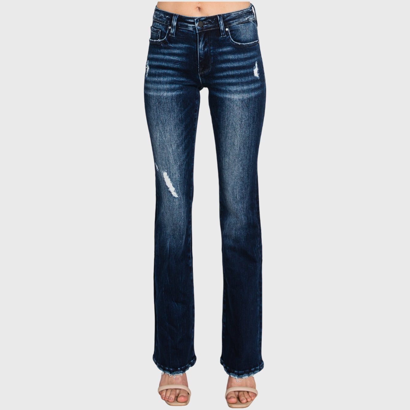 Mid Rise Stretch Bootcut Jeans