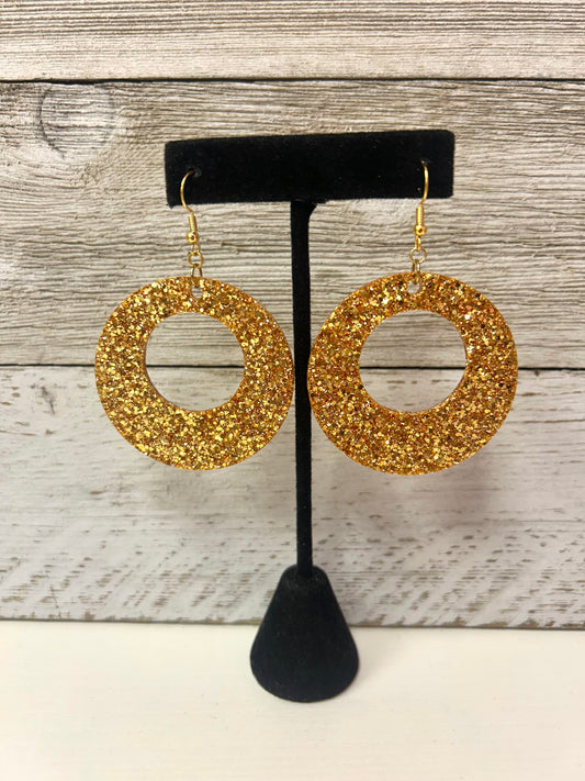 Gold Resin Earrings