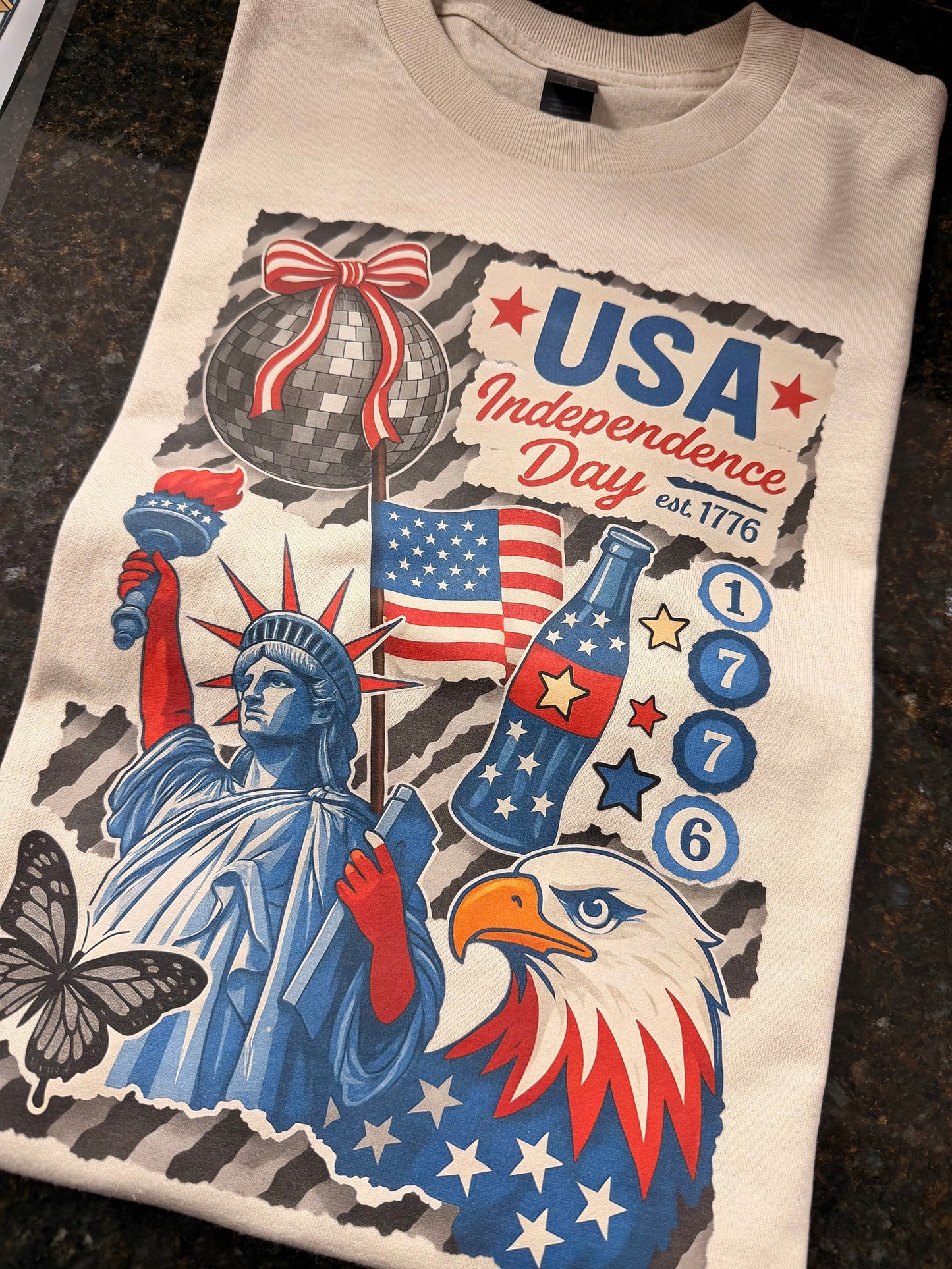 Vintage Collage America Tee