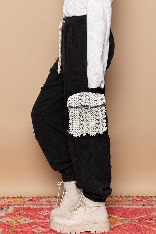 Tie Waistband Cargo Jogger