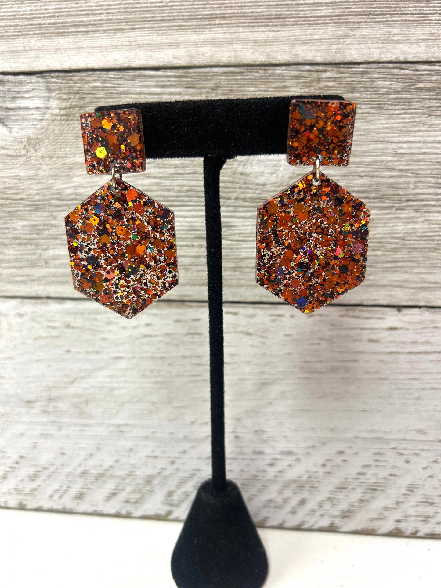 Autumn Mix Resin Earrings