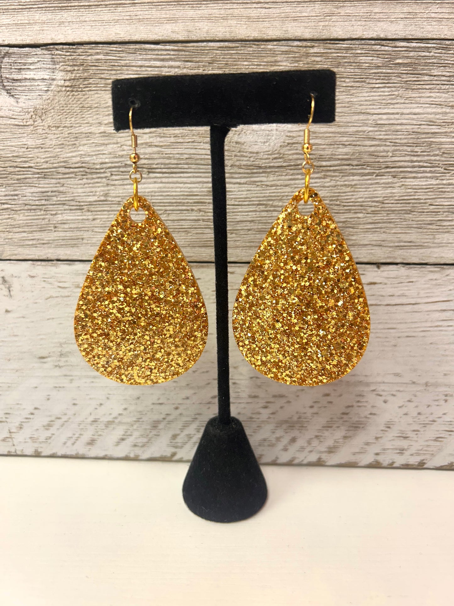 Gold Resin Earrings