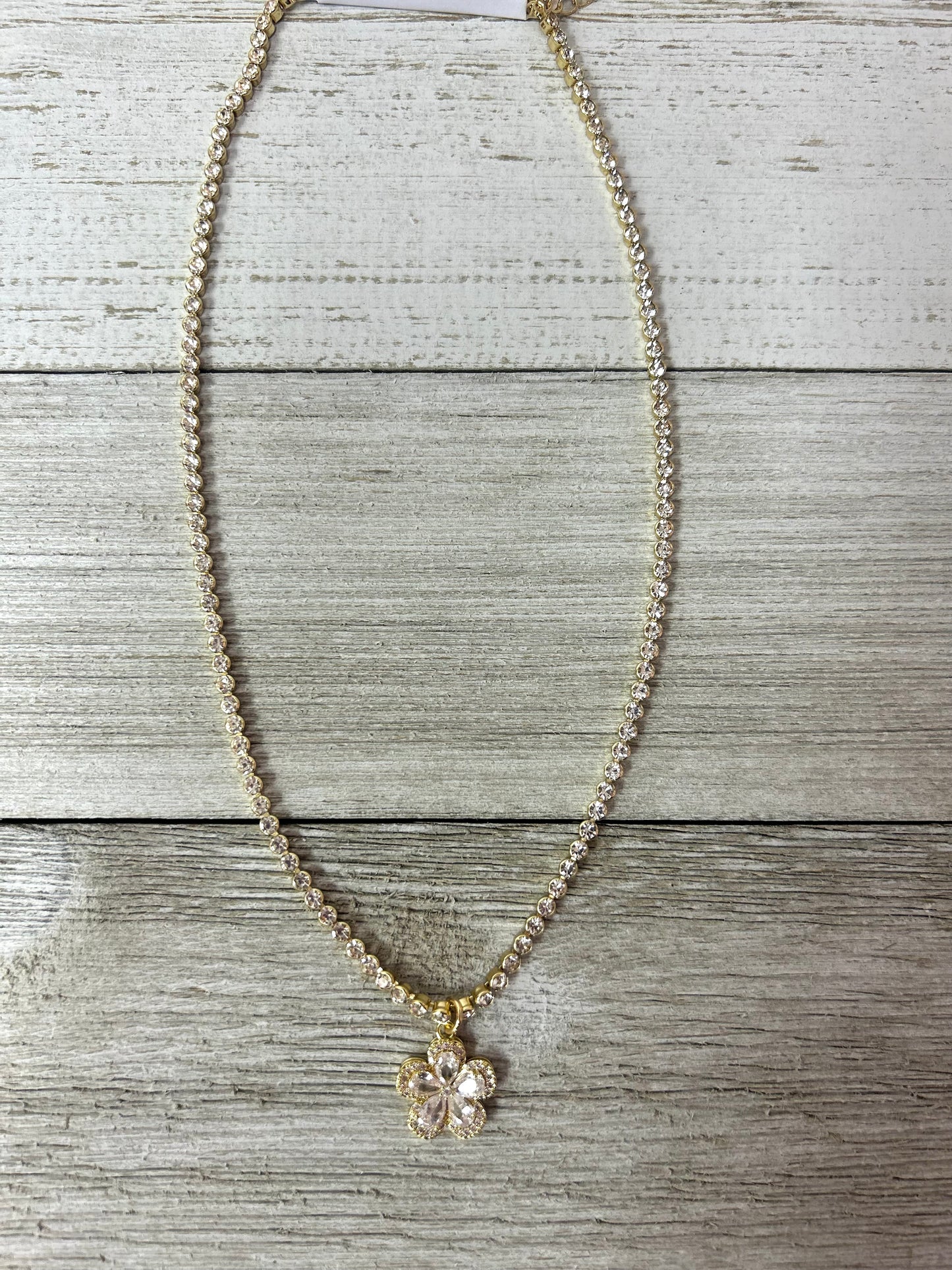 Crystal Flower Necklace