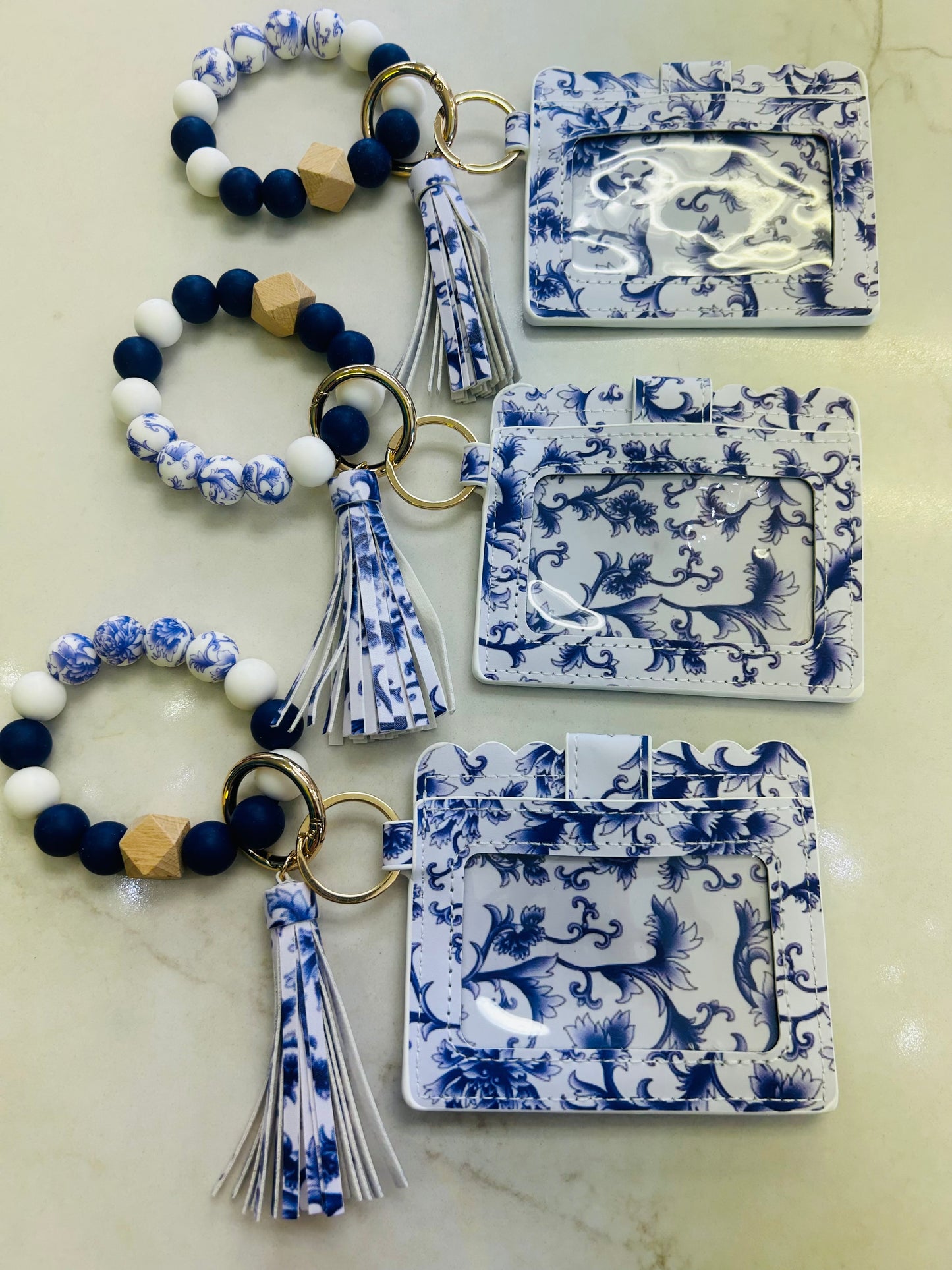 Silicone Wallet Tassel Keychain