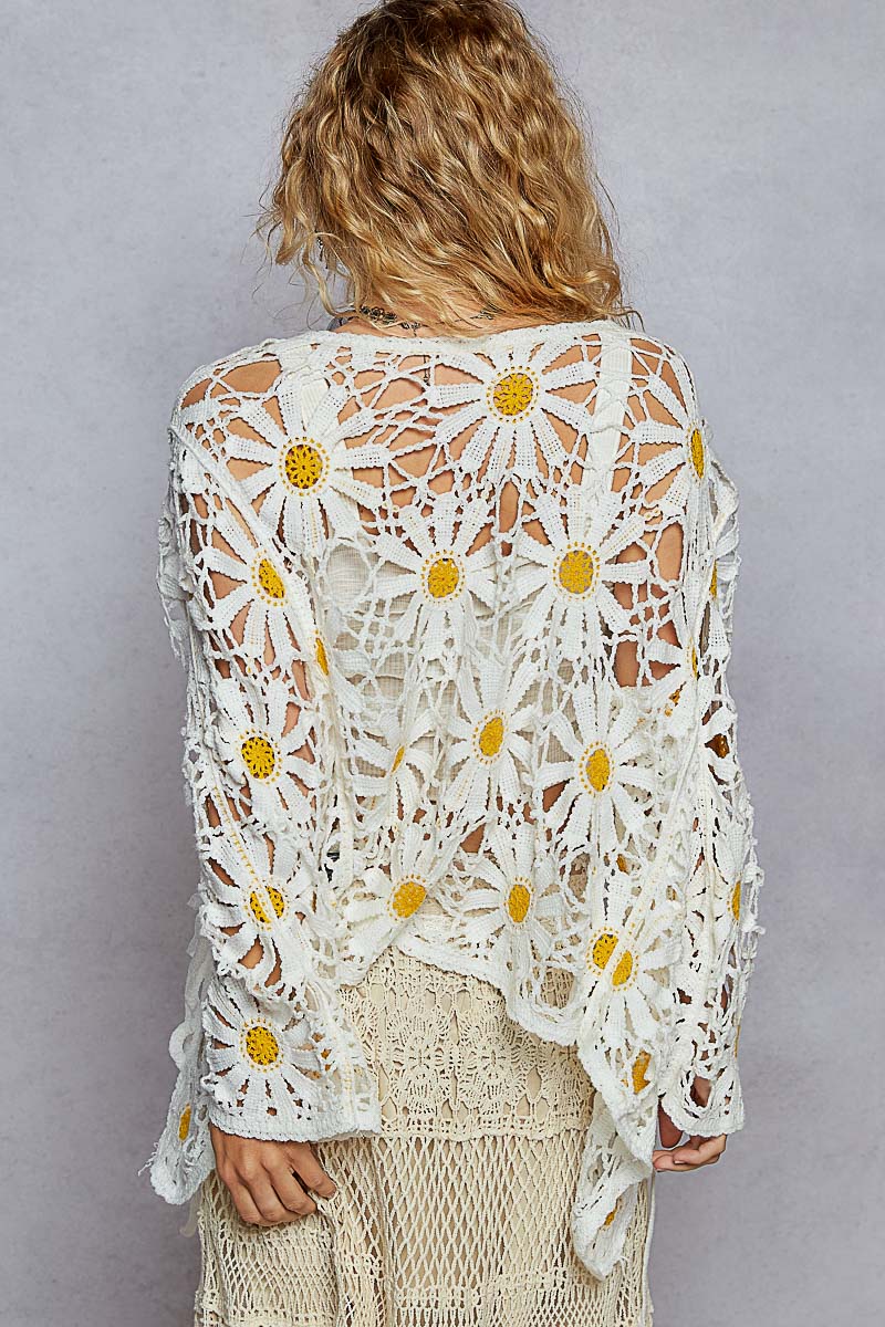 Crotchet Daisy Cardigan
