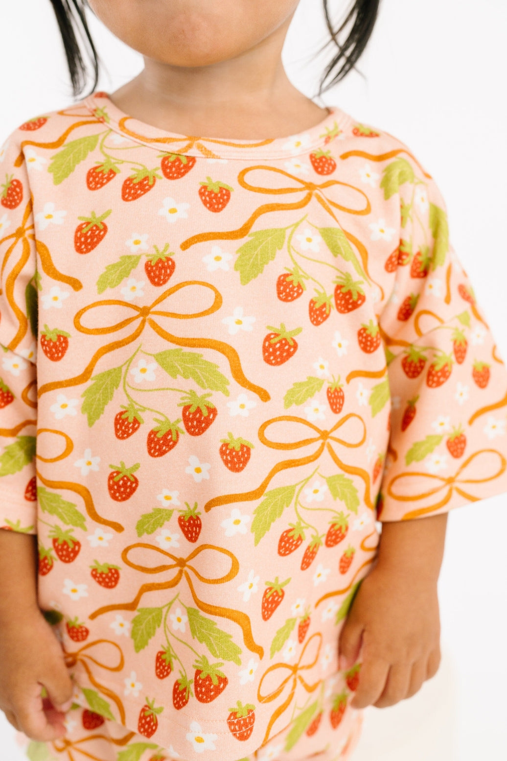 Strawberry Bow Toddler Set