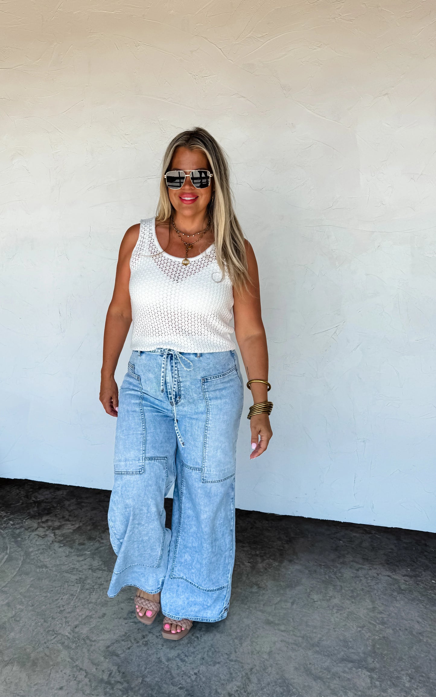 Tie Waist Jeans