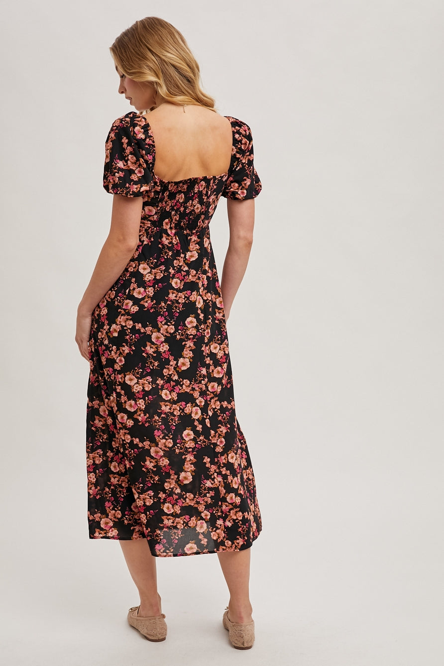 Floral Print Maxi Dress
