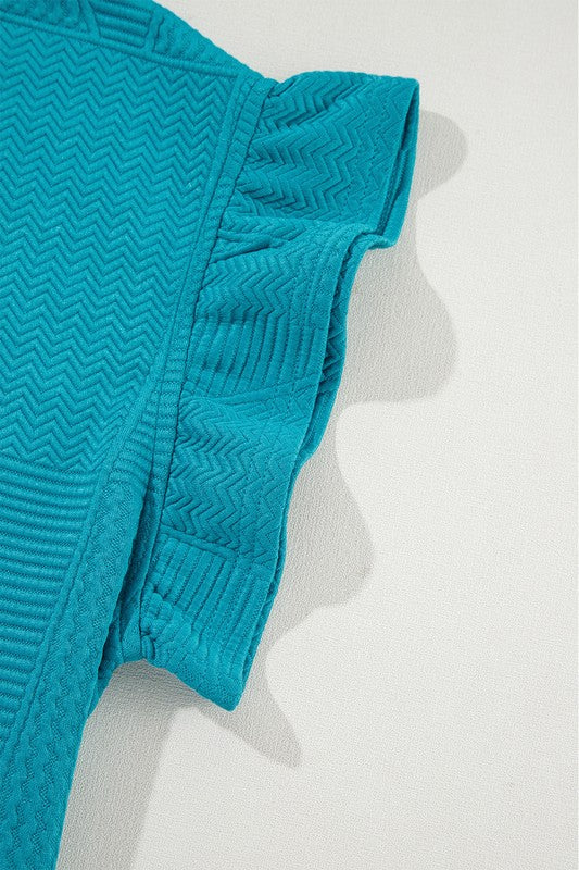 Teal Ruffled Summer Set