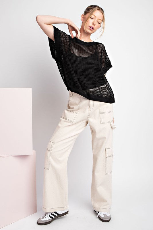 Black Loose Fit Top