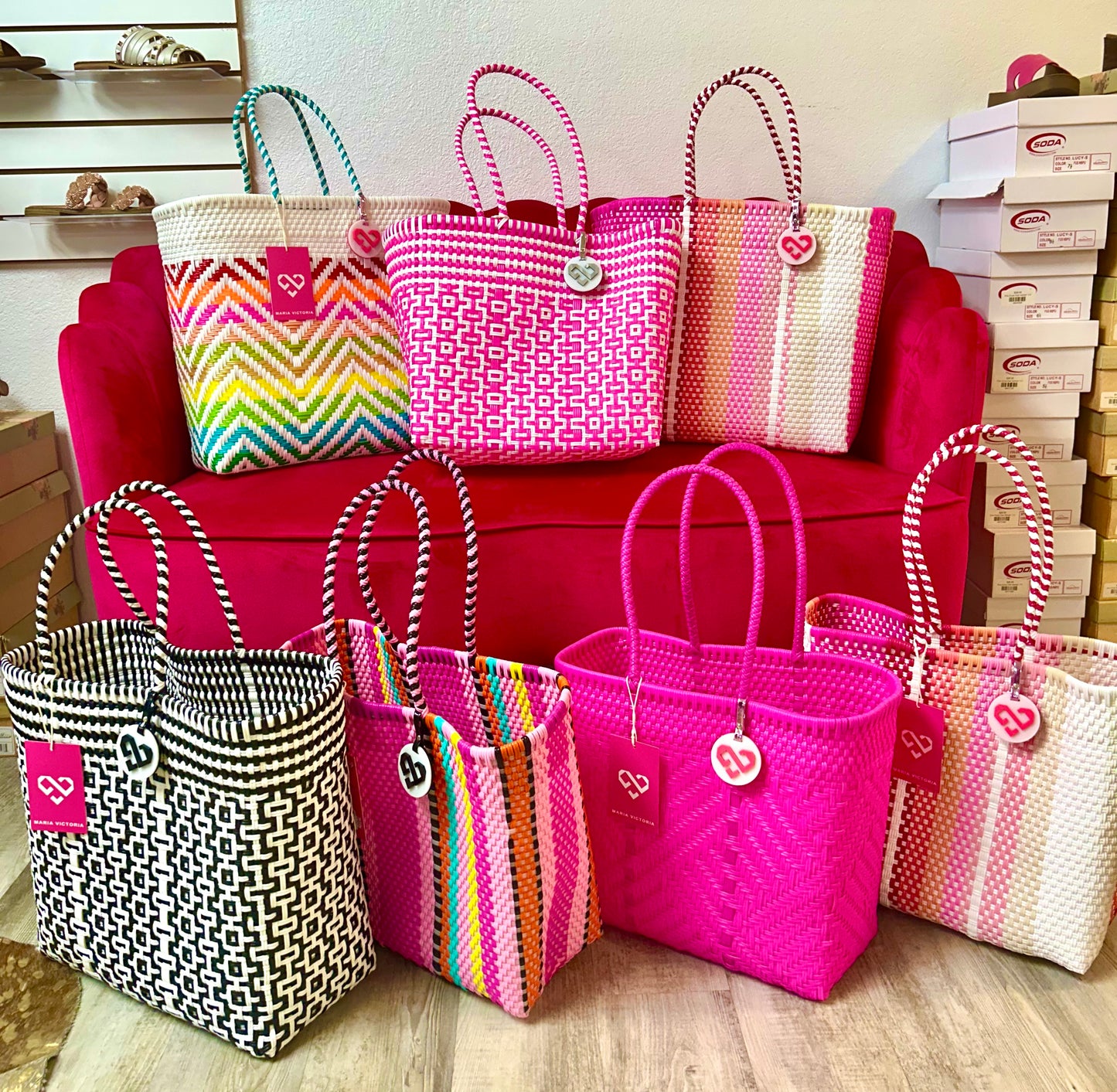 Maria Victoria Tote Bags