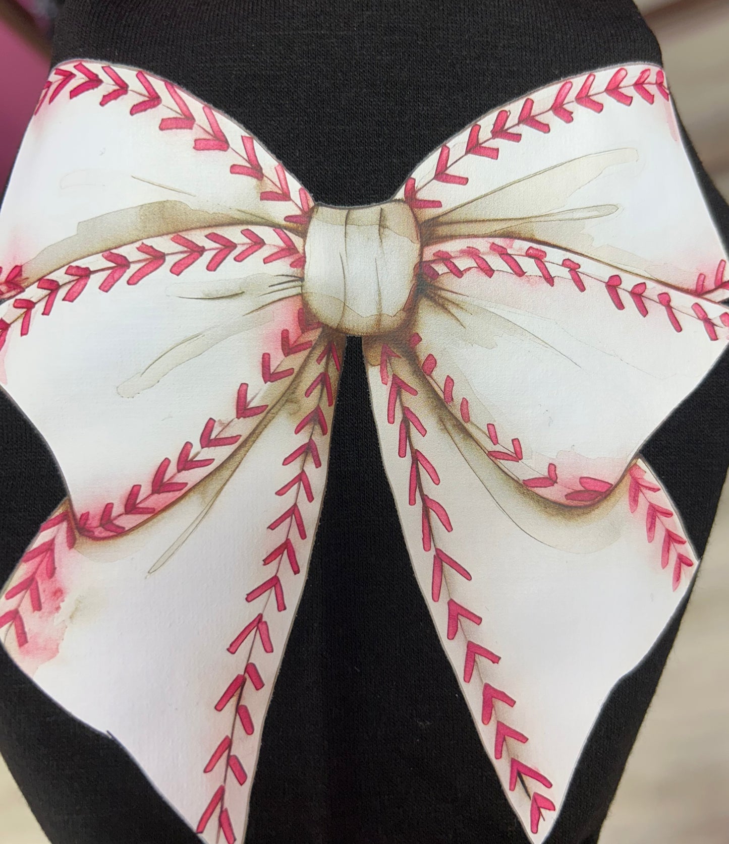 Baseball Bow Sweathshirt