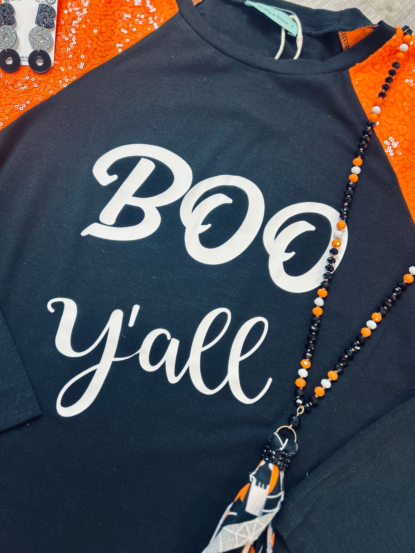 Boo Y'all Halloween Top