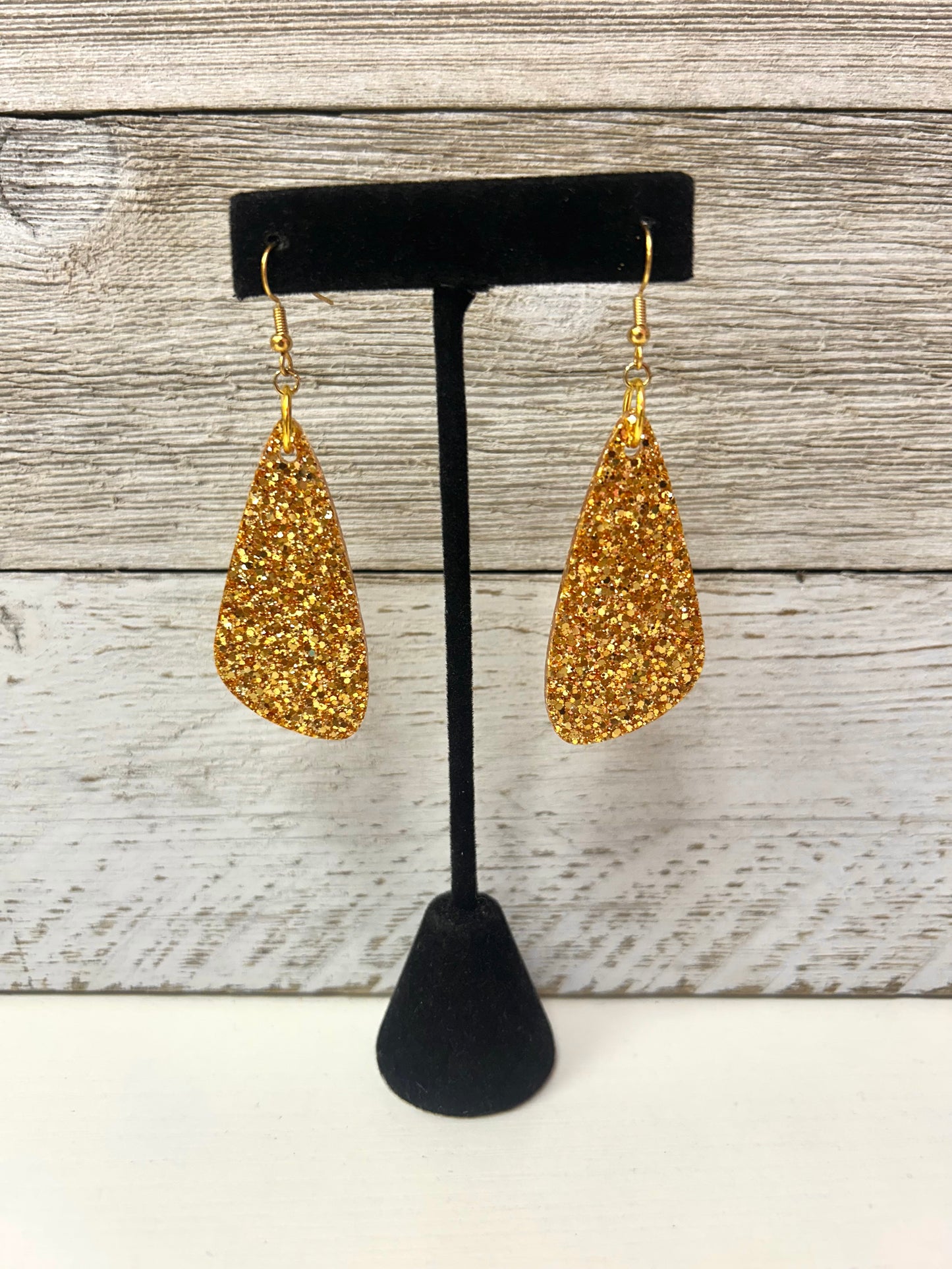 Gold Resin Earrings