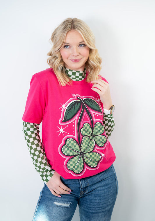 Checkered Charm Tee