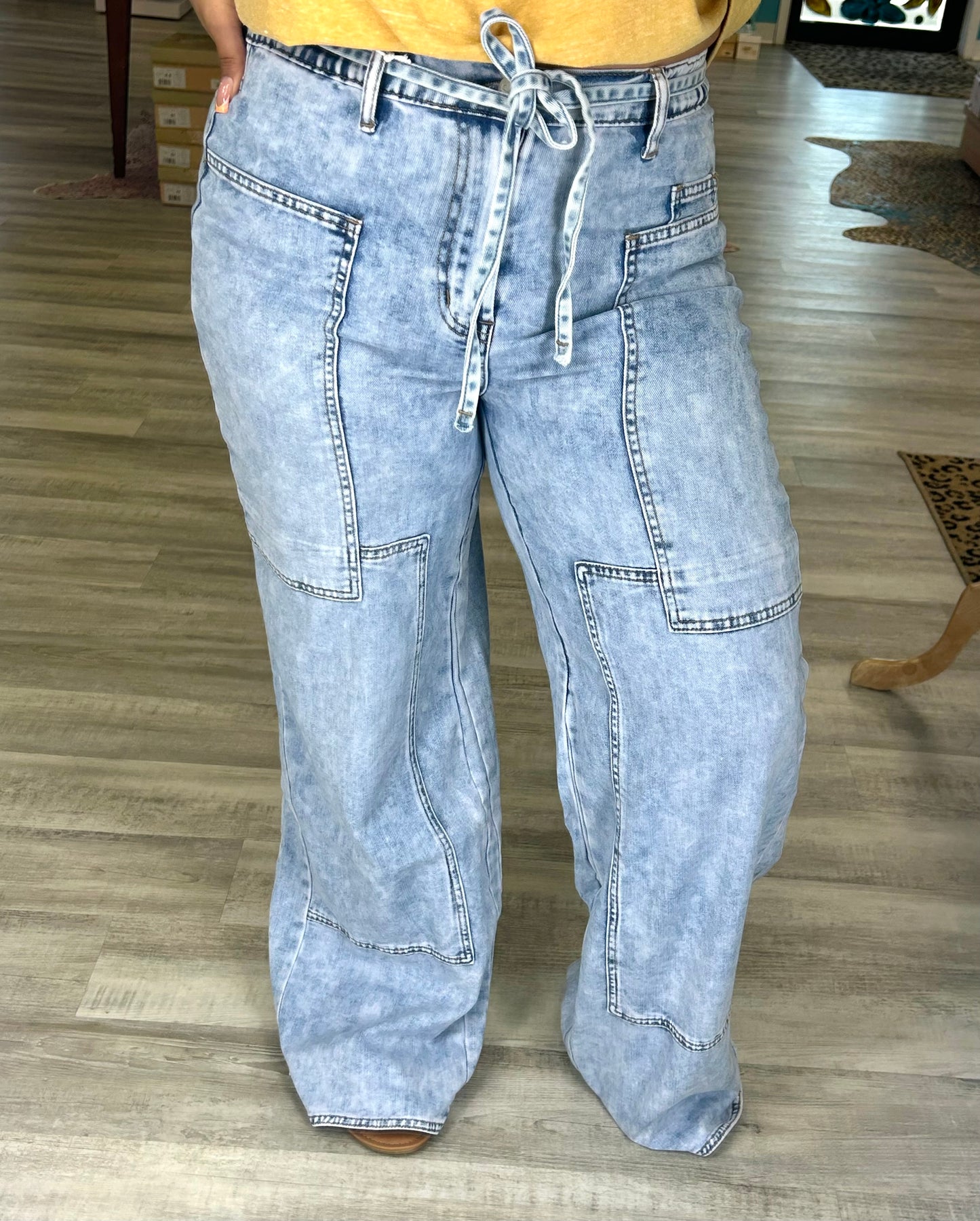 Tie Waist Jeans