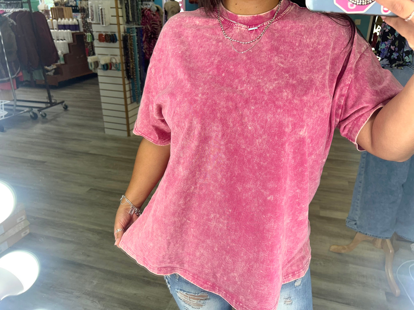 Washed Cotton Oversized Tee