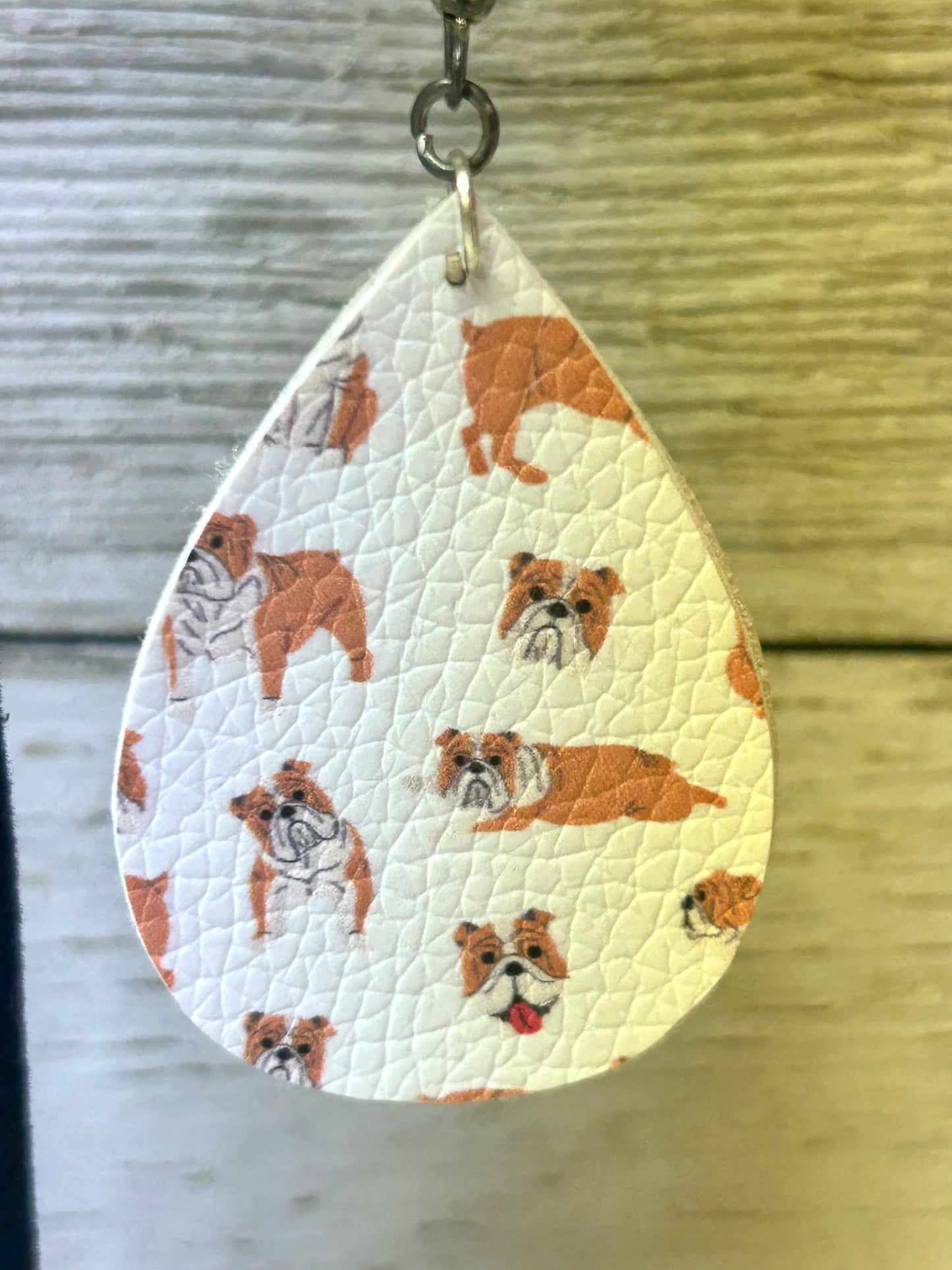 Bulldog Teardrop Earrings