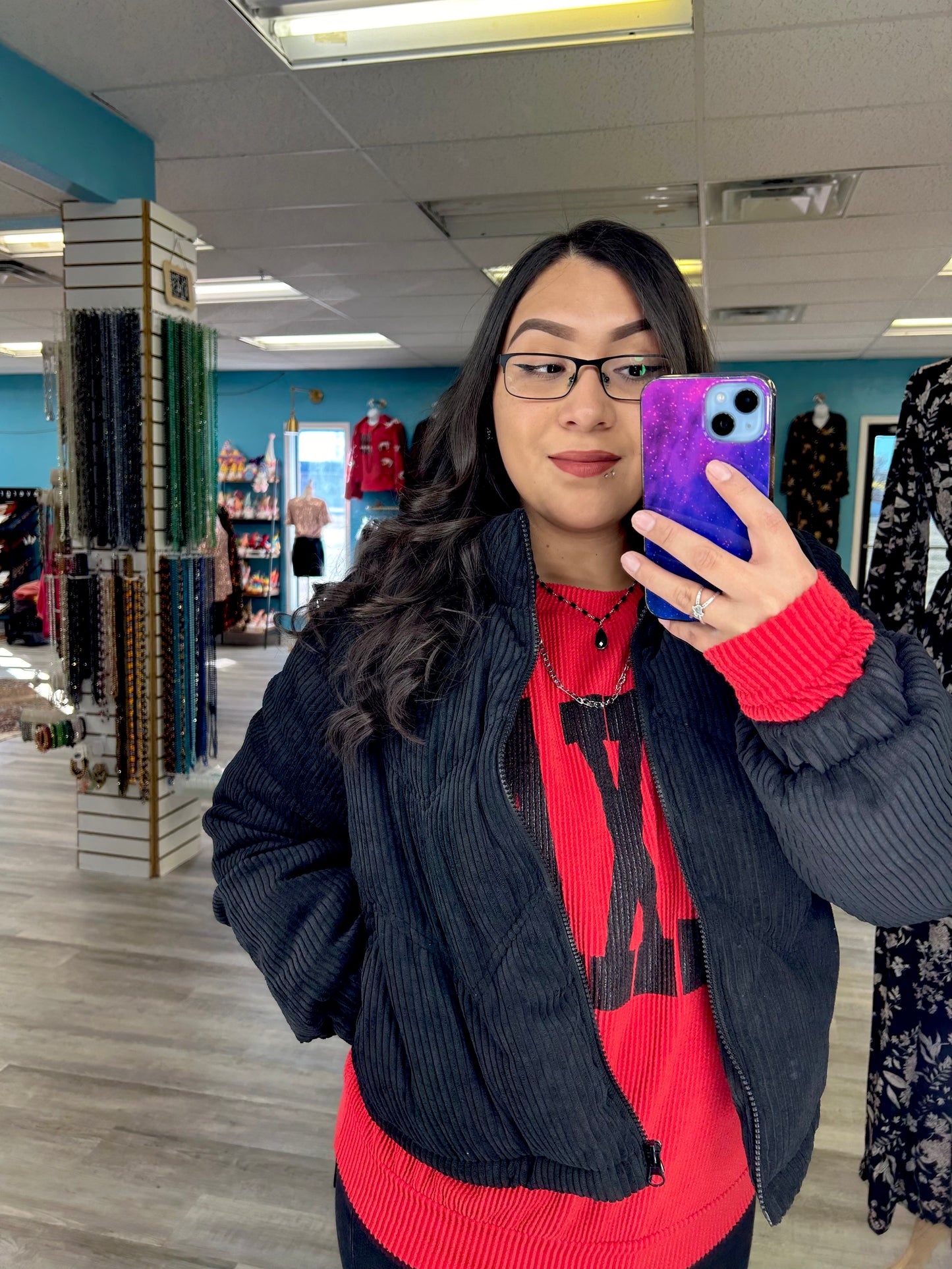 Corduroy Puffer Jacket