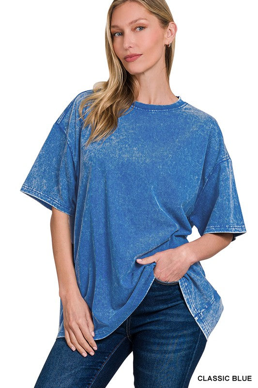 Washed Cotton Oversized Tee