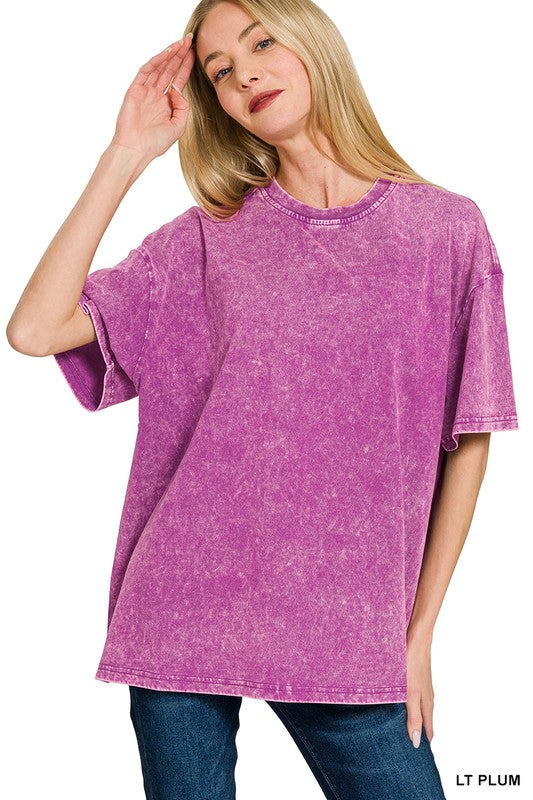 Washed Cotton Oversized Tee