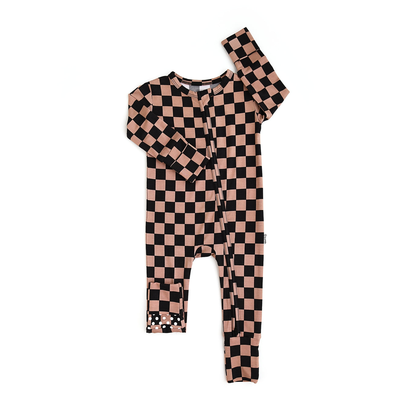 Checkered Bamboo Onesie