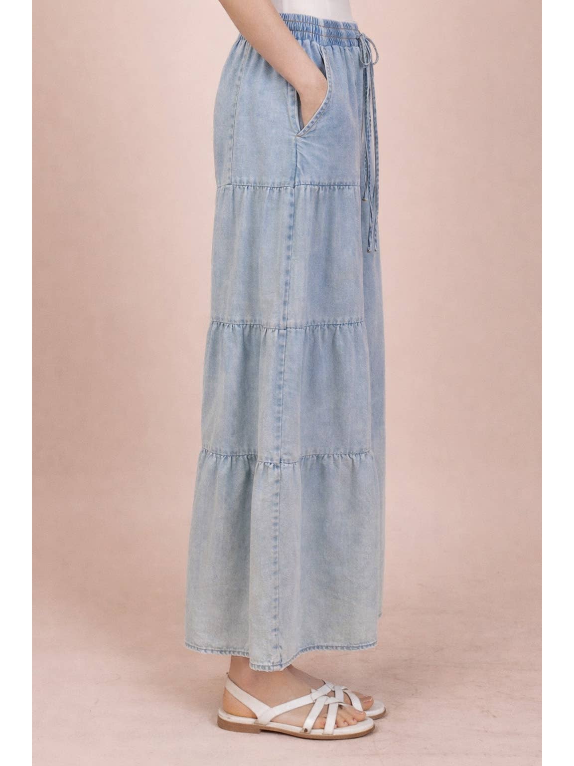 Mineral Washed Chambray Pants