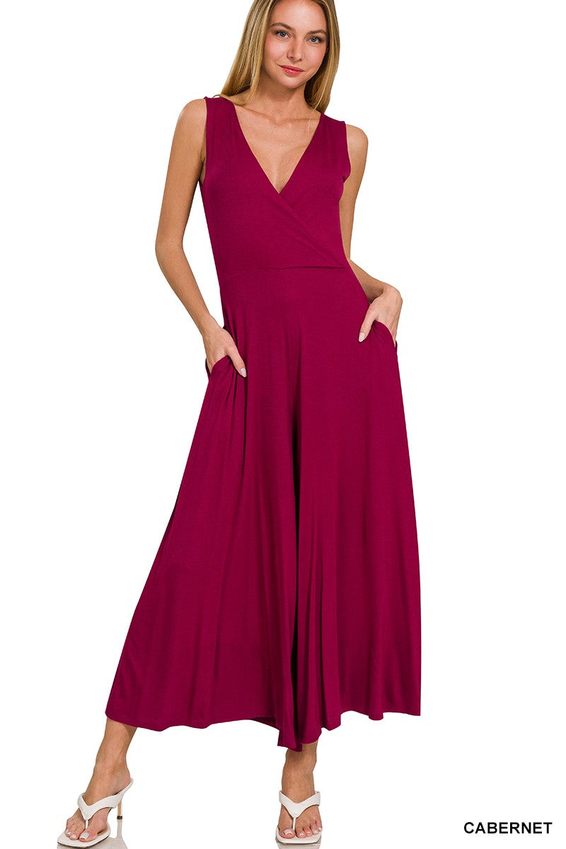 Cabernet Sleeveless Jumpsuit