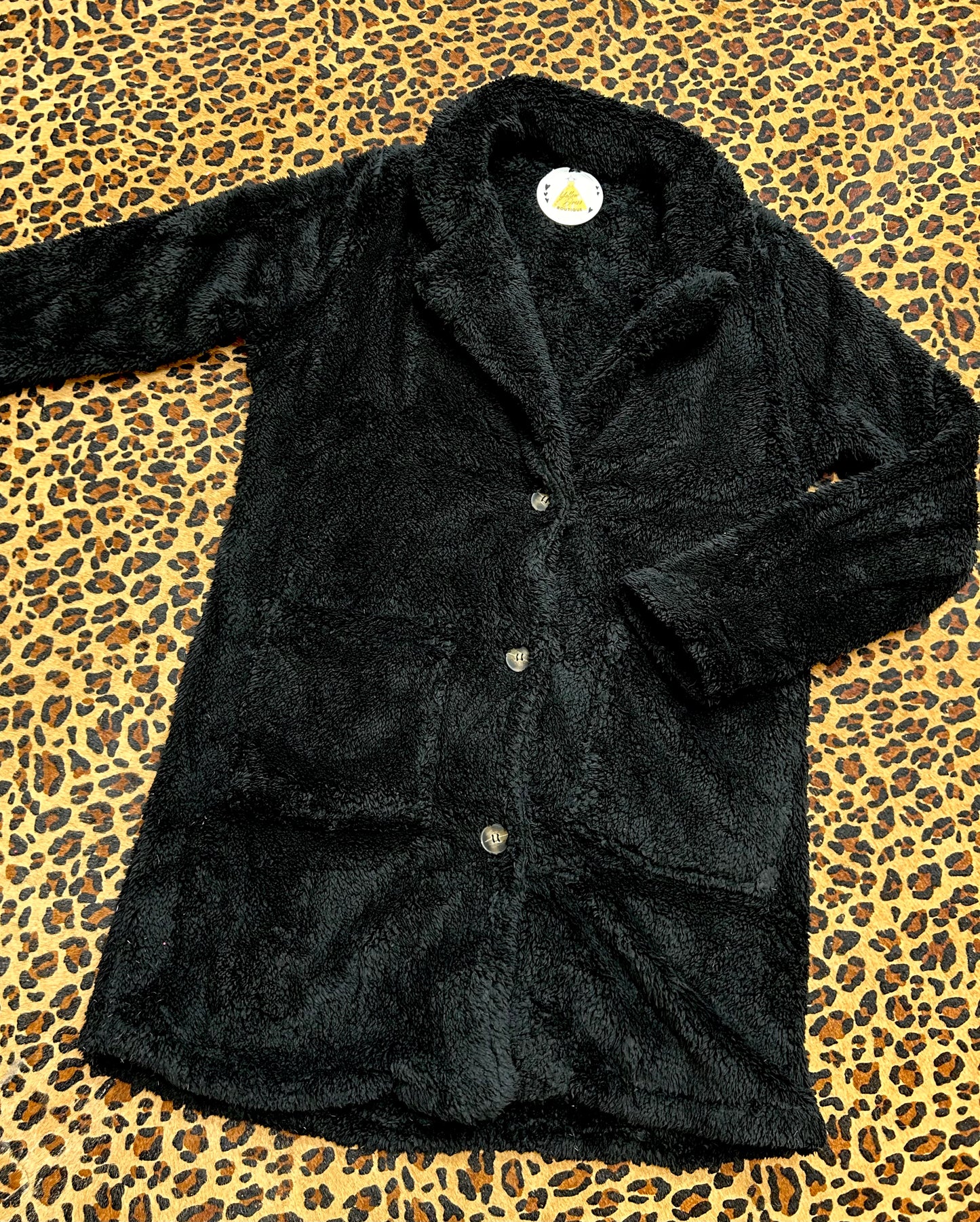 Black Sherpa Coat