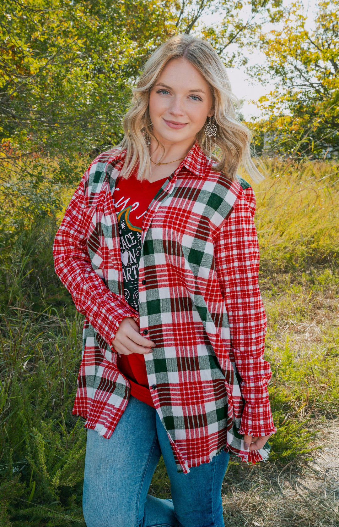 Christmas Triblend Flannel