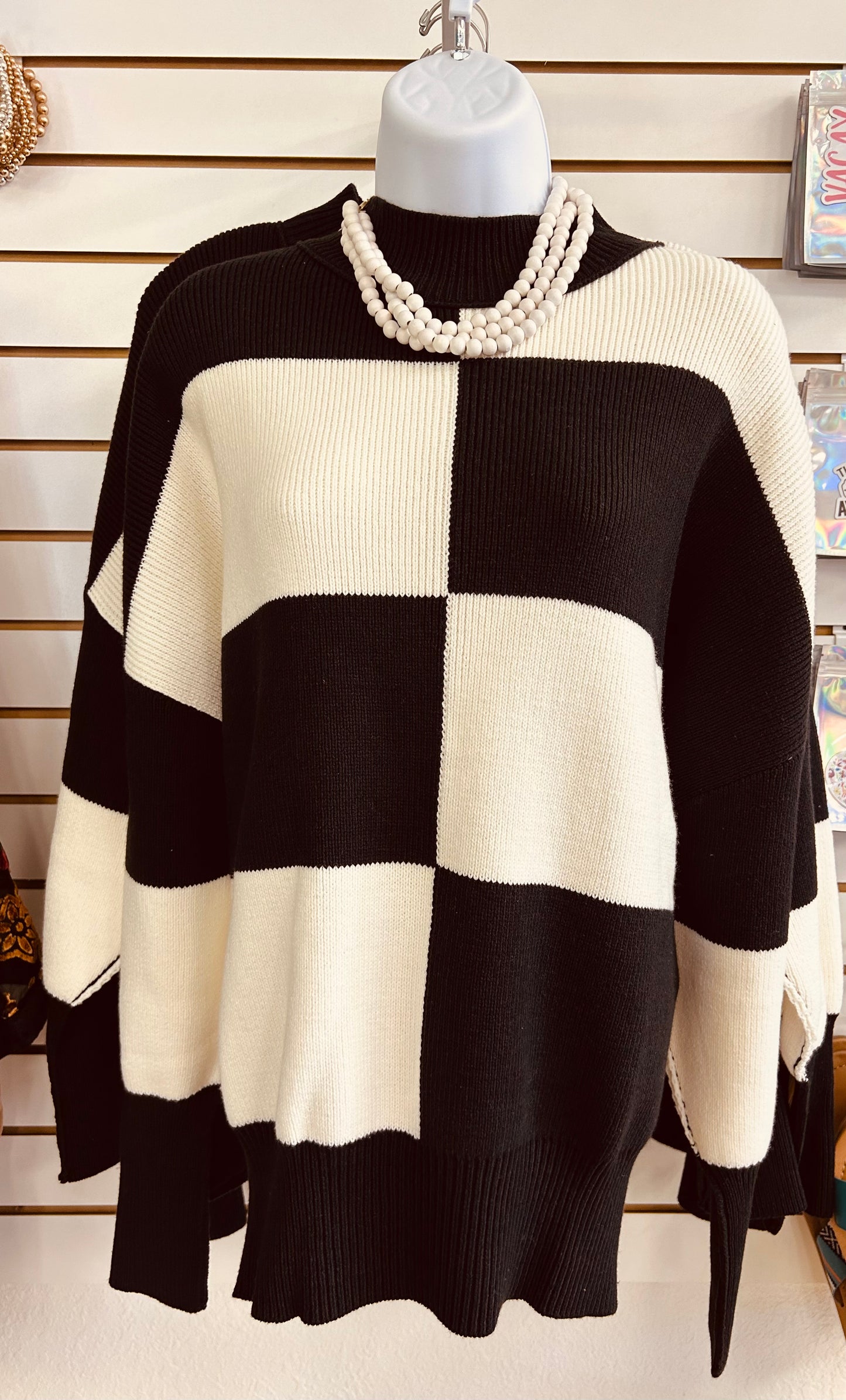 Color Block Dolman Sweater