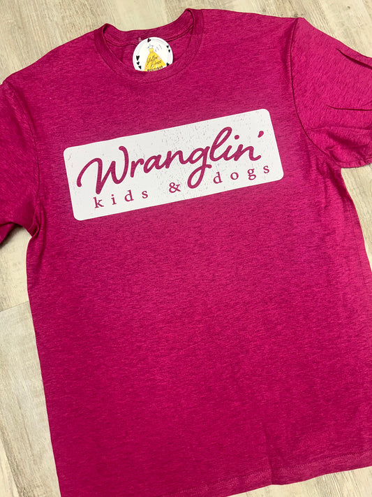 Wranglin Kids & Dogs T-shirt