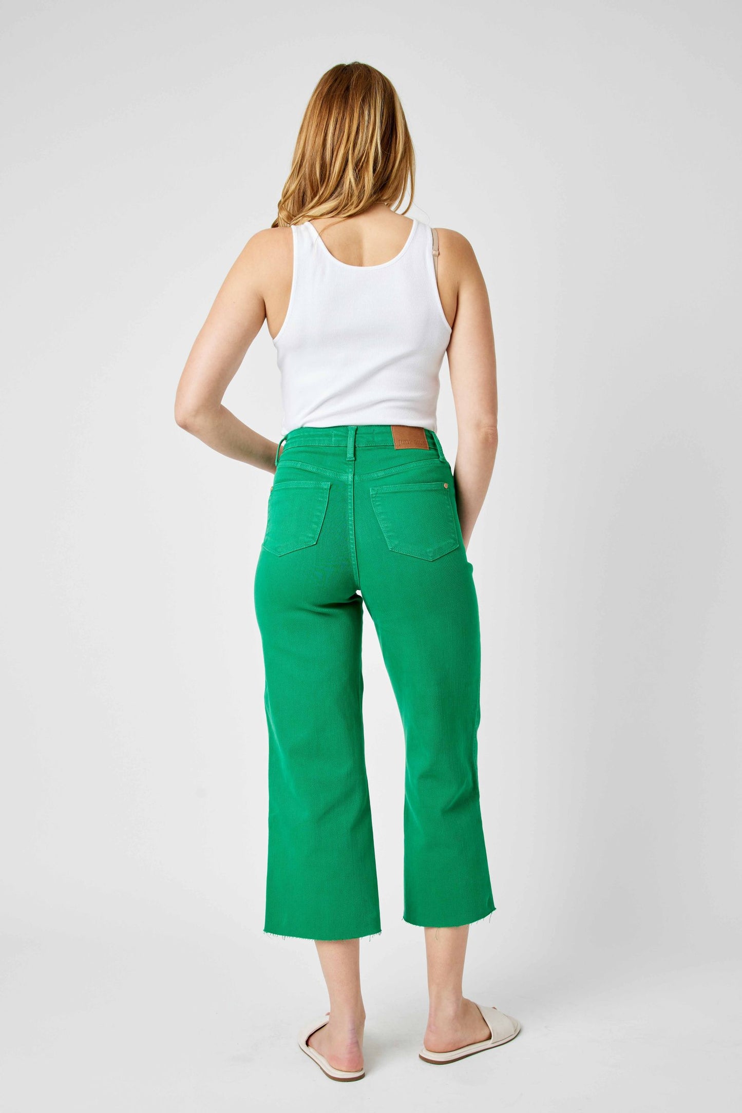 JB HW Tummy Control Crop Wide Green