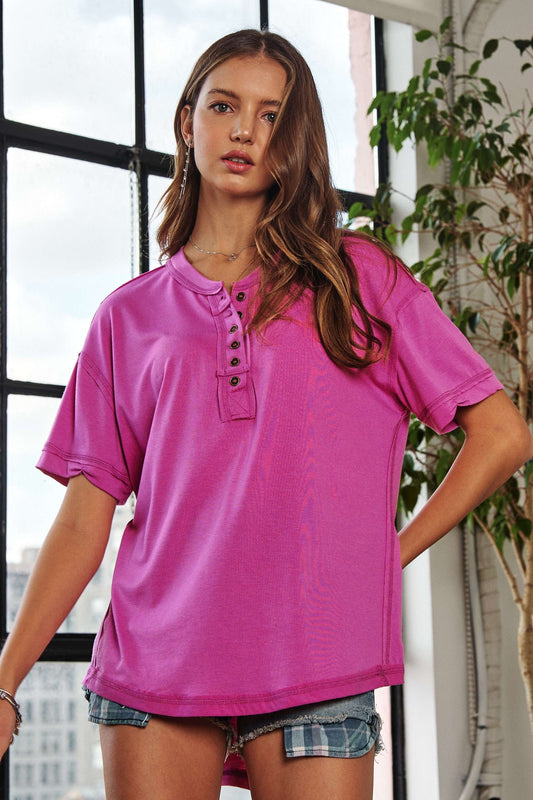 Candy Pink Tunic Top