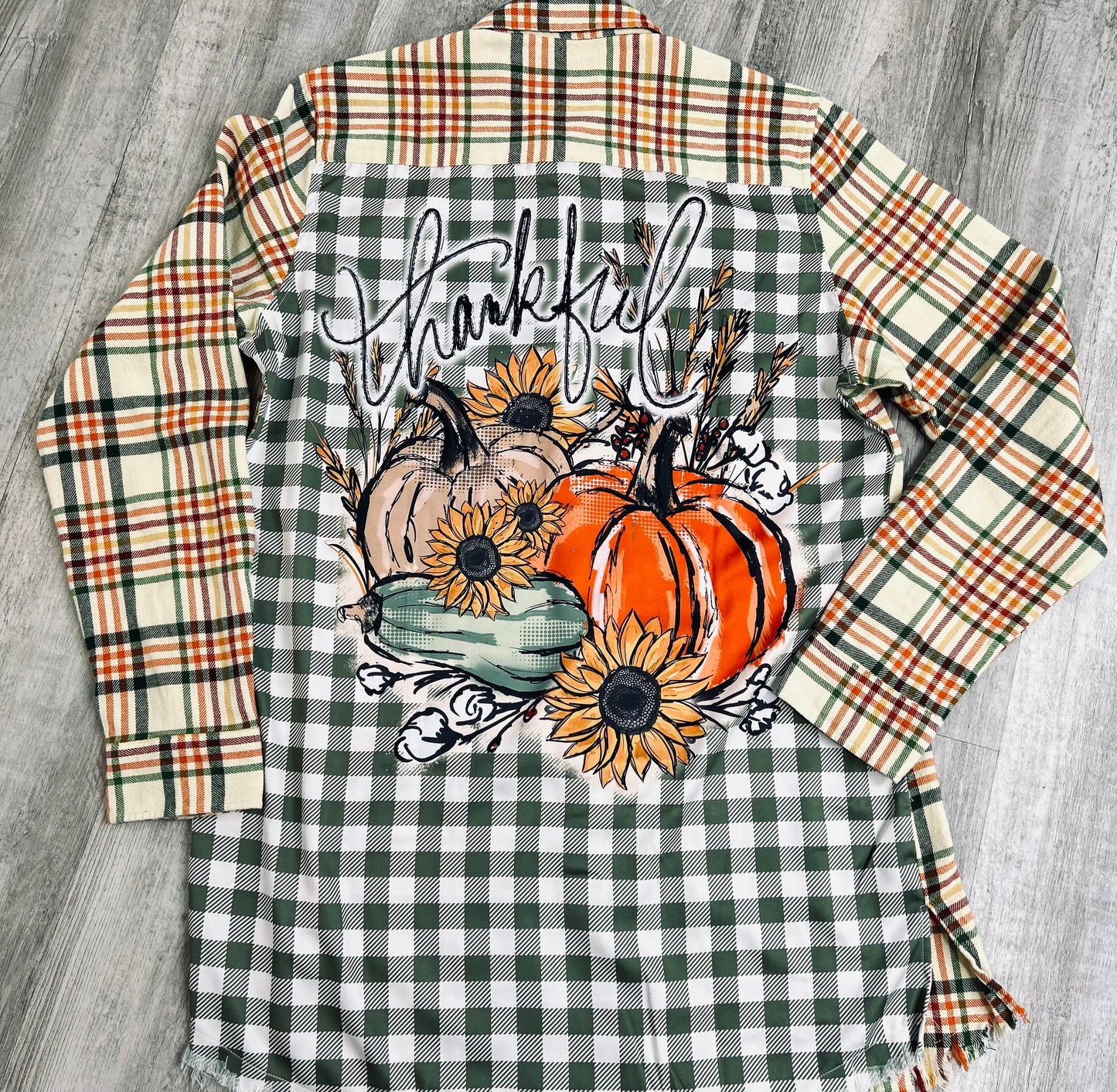 Fall Silk Thankful Flannel