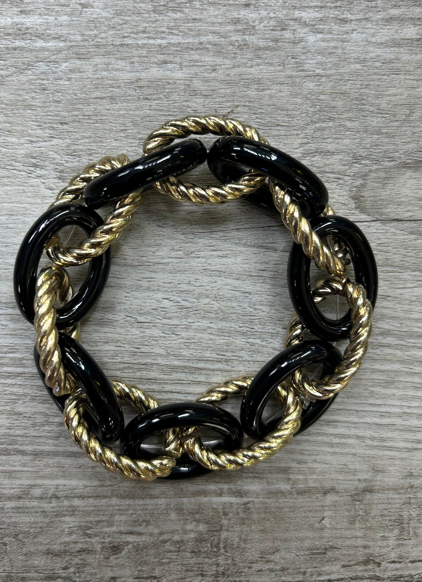 Large Color & Gold Link Bracelets