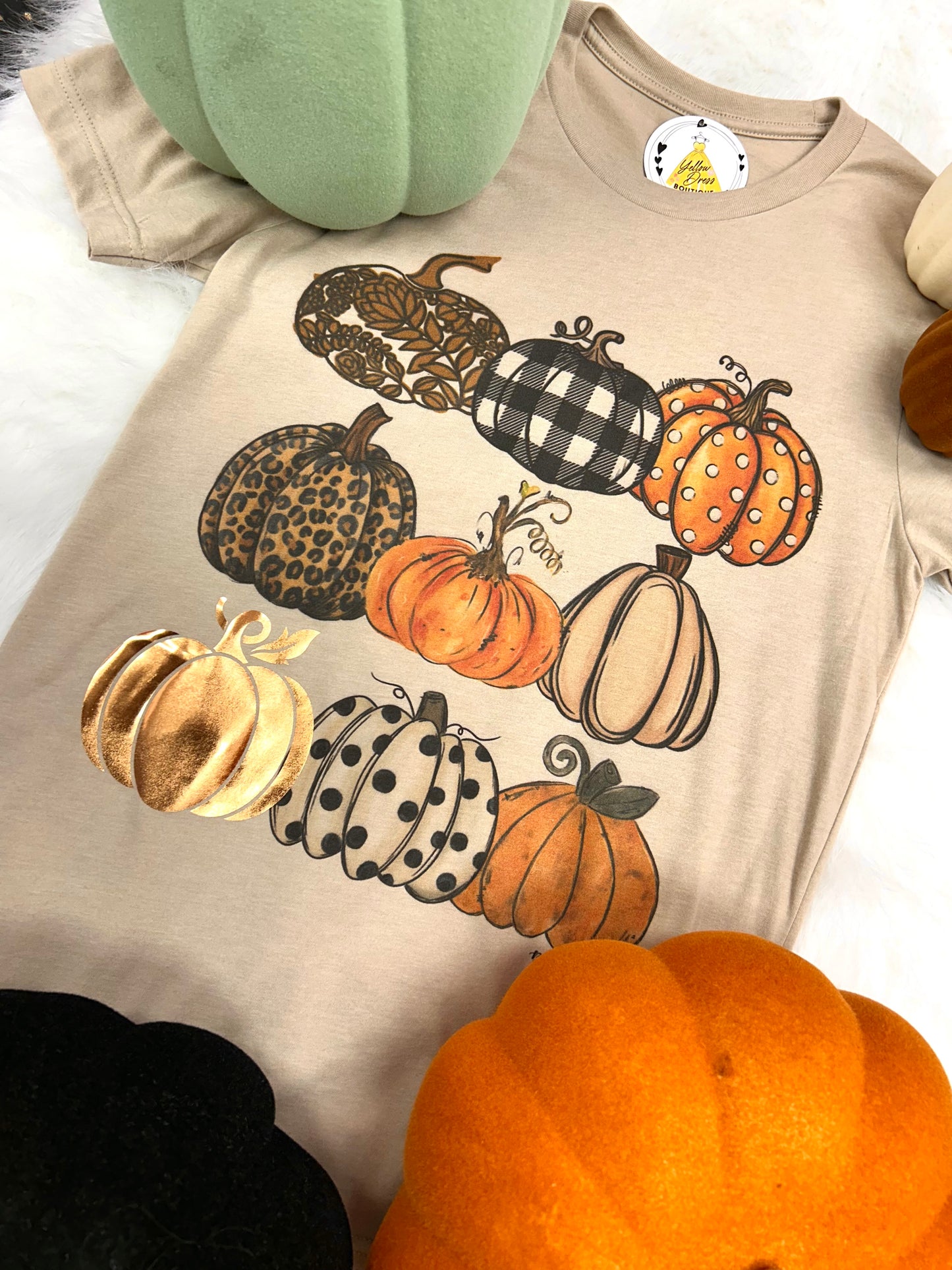 Foil Pumpkin Repeat Tee