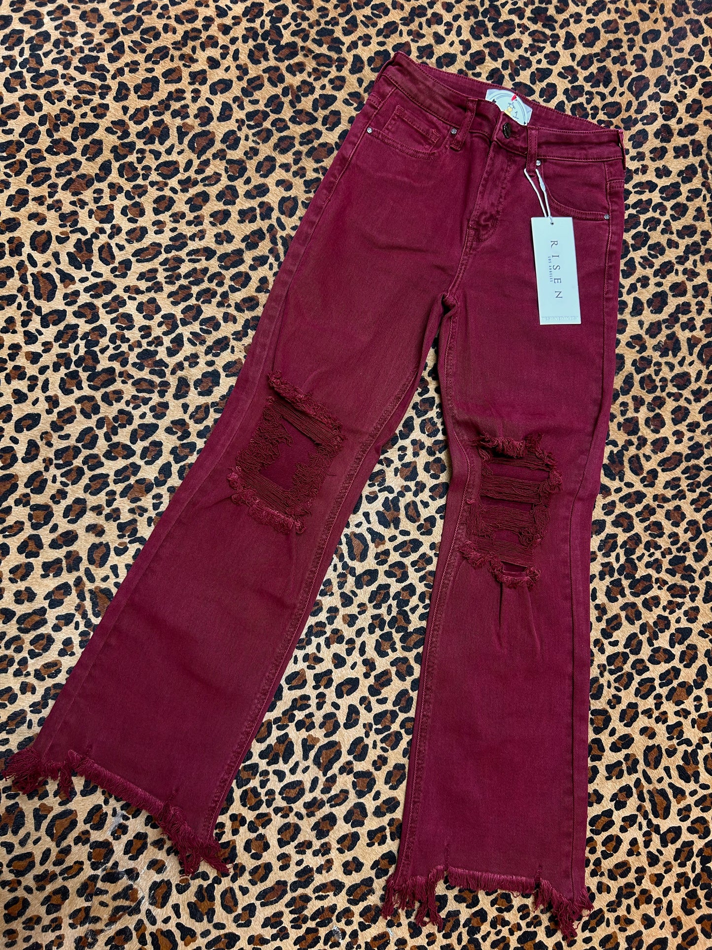 Risen High Rise Wine Pants