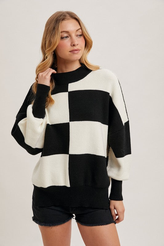 Color Block Dolman Sweater