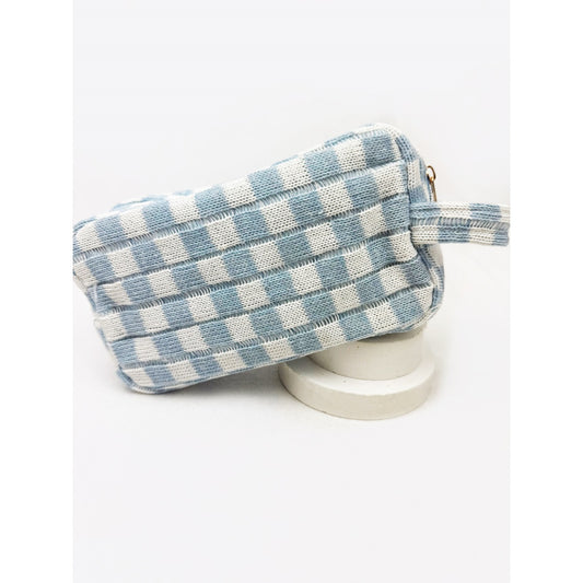 Checker Cosmetic Bag