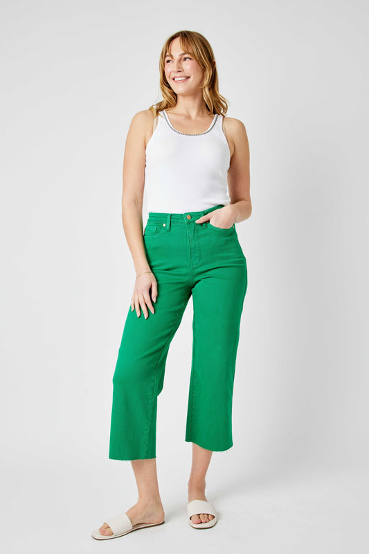 JB HW Tummy Control Crop Wide Green