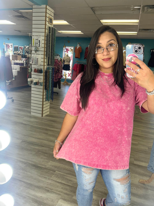 Washed Cotton Oversized Tee