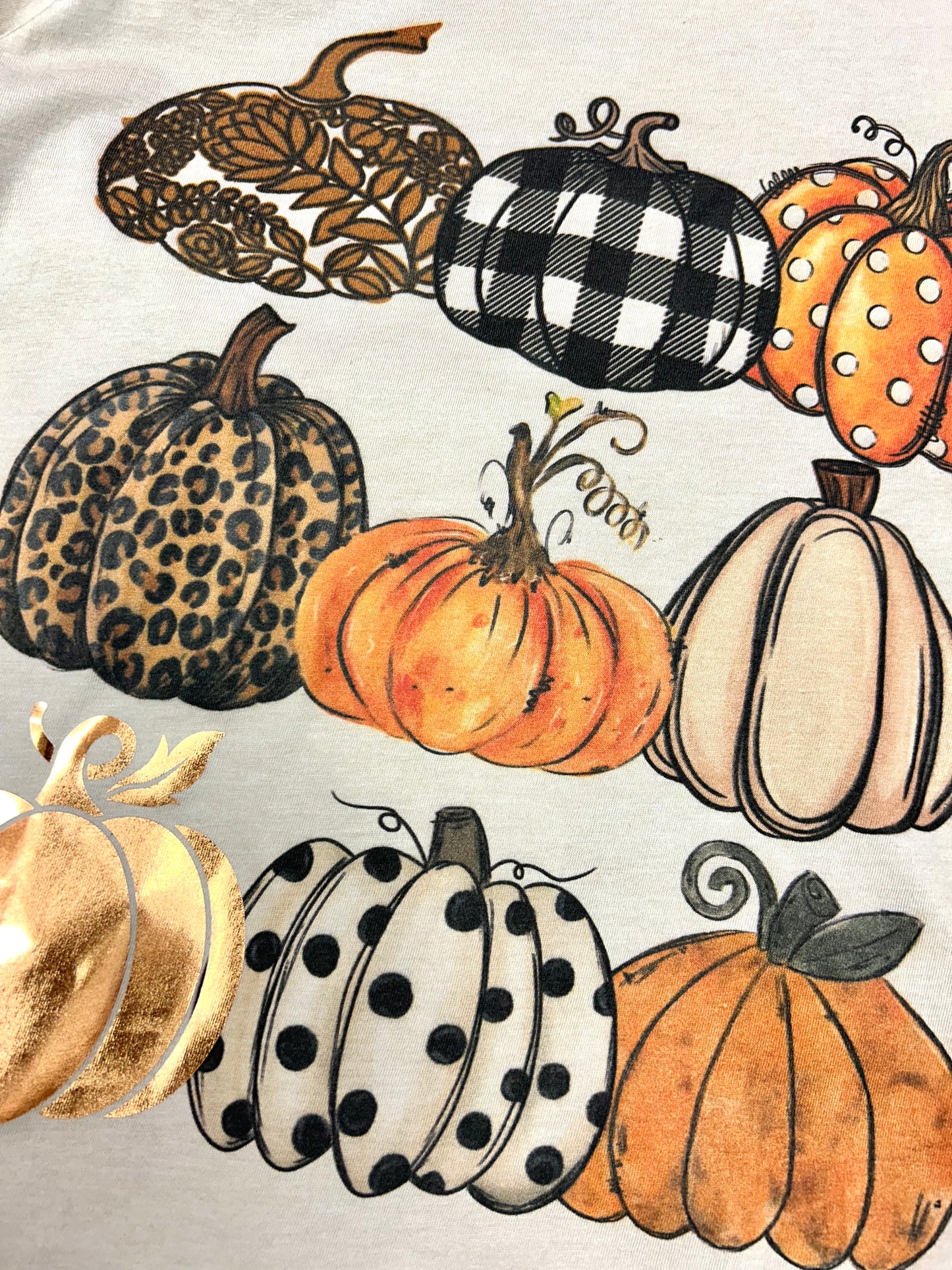 Foil Pumpkin Repeat Tee