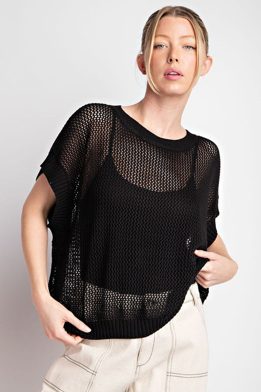 Black Loose Fit Top
